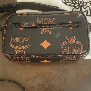 MCM Black and Orange Crossbody Bag